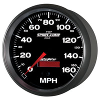 Autometer Sport-Comp II 5 inch 0-160MPH Electronic Programmable Speedometer - Burkken Auto Parts