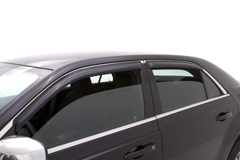 AVS 11-18 Chrysler 300 Ventvisor Outside Mount Window Deflectors 4pc - Smoke - Burkken Auto Parts