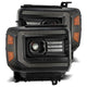 AlphaRex 14-18 GMC Sierra PRO-Series Proj Headlights Plank Alpha Blk w/Activ Light/Seq Signal/DRL - Burkken Auto Parts