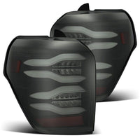 AlphaRex 10-21 Toyota 4Runner PRO-Series LED Tail Lights Jet Black - Burkken Auto Parts