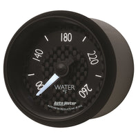 Autometer GT Series 52mm Full Sweep Electronic 100-260 Deg F Water Temperature Gauge - Burkken Auto Parts