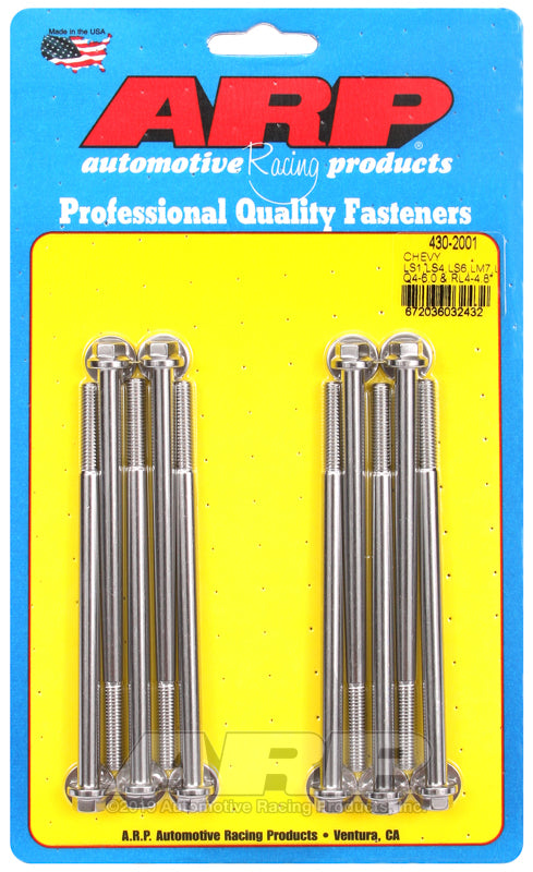 ARP Chevy LS1/LS4/LS6/LM7 5.5, LQ4-6.0 & RL4-4.8 Hex Intake Manifold Bolt Kit - Burkken Auto Parts