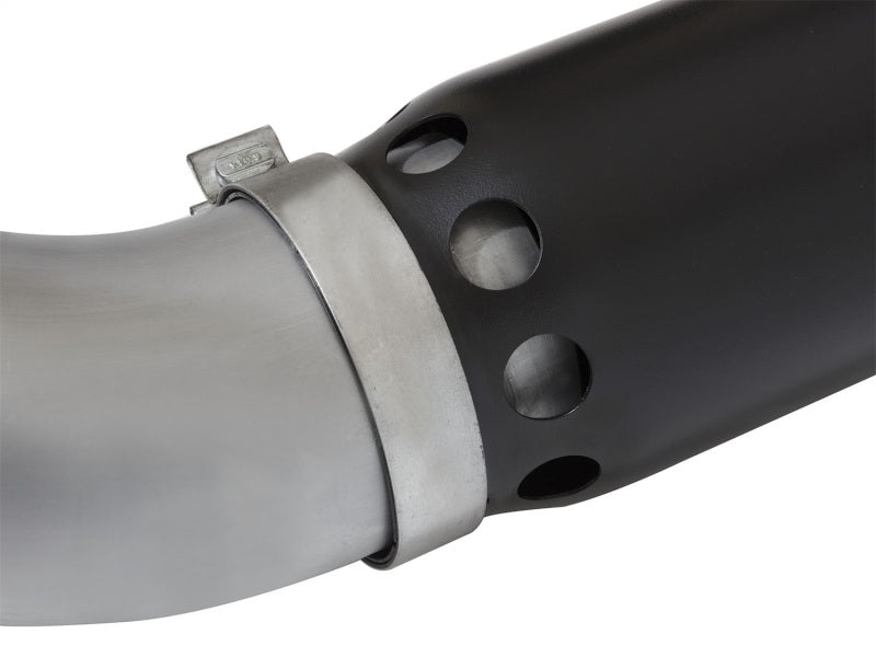 aFe Atlas Exhaust 5in DPF-Back Al Steel 2016 Nissan Titan XD V8-5.0L Black Tip - Burkken Auto Parts