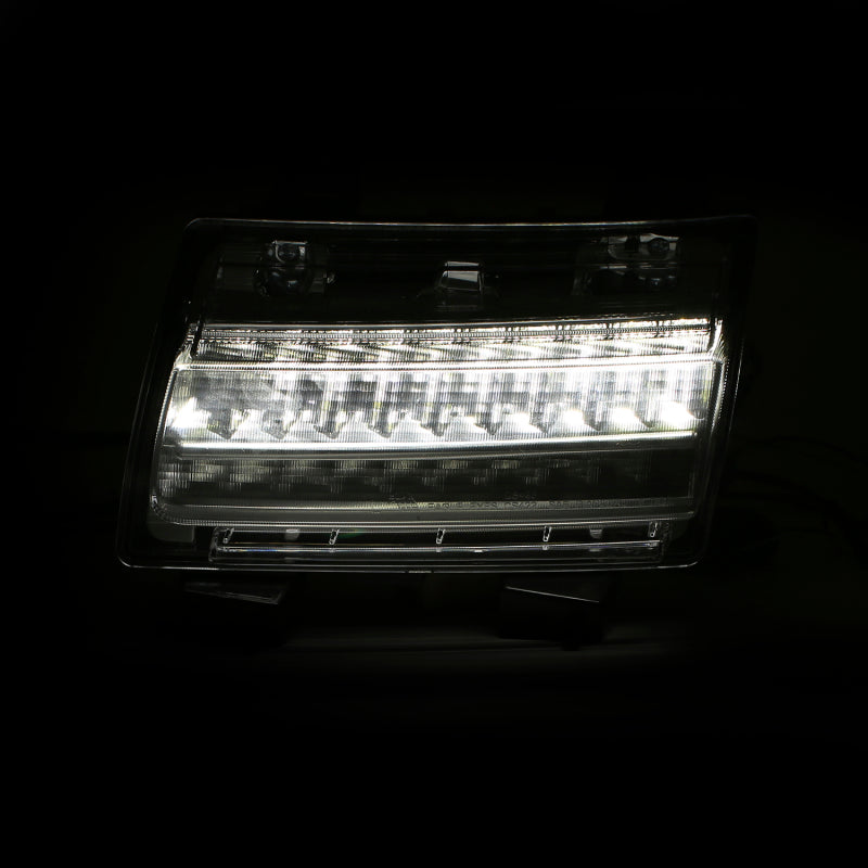 ANZO 18-19 Jeep Wrangler JL LED Chrome Clear w/ Sequential Signal - Burkken Auto Parts