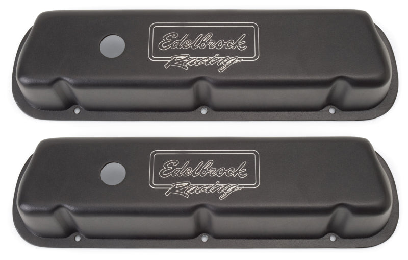 Edelbrock Valve Cover Victor Series Ford 289-302-351W CI V8 Low Black - Burkken Auto Parts