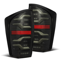 AlphaRex 16-21 Toyota Tacoma LUXX LED Taillights Alpha Blk w/Activ Light/Seq Signal - Burkken Auto Parts