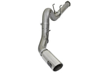 aFe LARGE BORE HD 5in 409-SS DPF-Back Exhaust w/Polished Tip 2017 Ford Diesel Trucks V8 6.7L (td) - Burkken Auto Parts