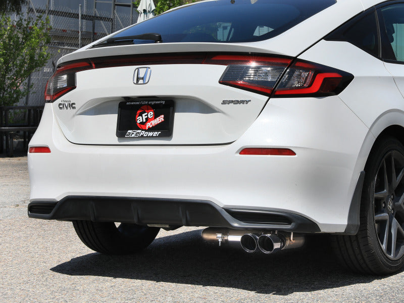 aFe POWER Takeda 2.5in 304 SS Cat-Back Exhaust w/ Polished Tips 22-25 Honda Civic L4-2.0L - Burkken Auto Parts