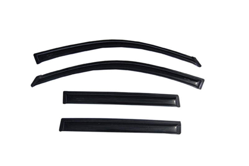 AVS 08-13 Toyota Highlander Ventvisor Outside Mount Window Deflectors 4pc - Smoke - Burkken Auto Parts