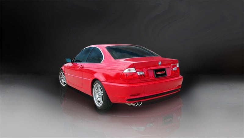 Corsa 2001-2006 BMW 325i/ci Convertible E46 Polished Sport Axle-Back Exhaust - Burkken Auto Parts
