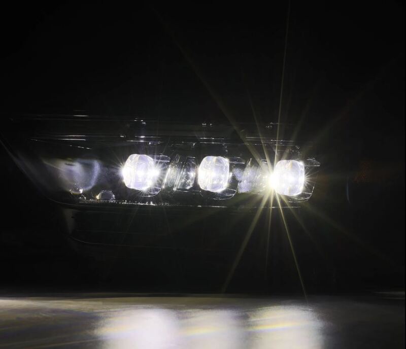 AlphaRex 15-17 Ford Mustang NOVA LED Proj Headlights Alpha Black w/Activ Light/Seq Signal/Switch DRL - Burkken Auto Parts