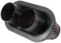 K&N Universal Air Filter - 3in Dual Flange / 10x5.125in Base / 6.375x3.0625in Top / 5.5in Height - Burkken Auto Parts