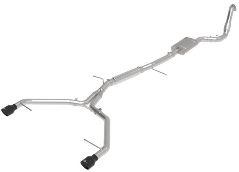 aFe 17-19 Audi A4 (B9) MACH Force-Xp 3in to 2.5in 304 SS Cat-Back Exhaust System-Dual SS Tips - Burkken Auto Parts