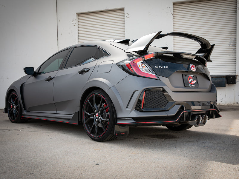 aFe Takeda 2.5in 304SS Axle-Back Exhaust System 17-19 Honda Civic Type R L4-2.0L (t) - Polished Tip - Burkken Auto Parts