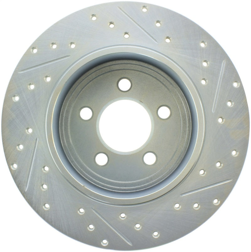 StopTech Select Sport 06-15 Dodge Charger/ 05-15 Chrysler 300 Slotted/Drilled Right Rear Brake Rotor - Burkken Auto Parts