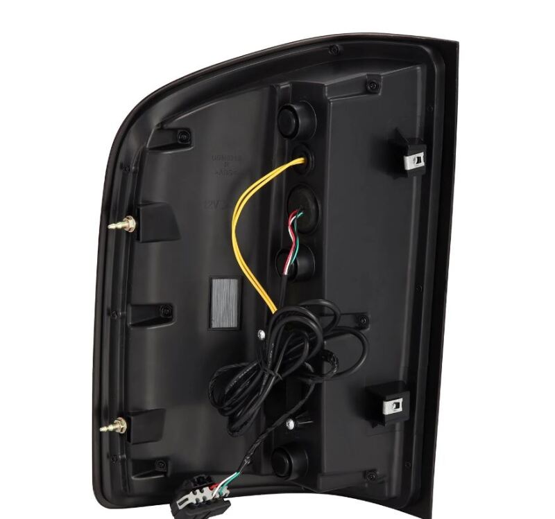 AlphaRex 07-14 Chevrolet Silverado 1500/2500HD/3500HD Luxx-Series LED Tail Lights Blk w/Smoked Lens - Burkken Auto Parts