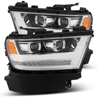 AlphaRex 19-20 Ram 1500HD PRO-Series Proj Headlight Plnk Styl Chrm w/Activ Light/Seq Signal/Plnk DRL - Burkken Auto Parts