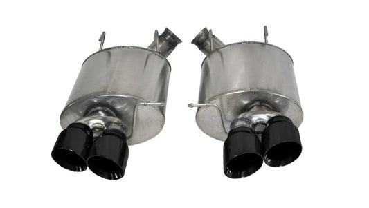 Corsa 2013-2014 Ford Mustang Shelby GT500 5.8L V8 Black Sport Axle-Back Exhaust - Burkken Auto Parts