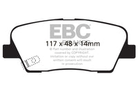 EBC 11+ Hyundai Equus 4.6 Greenstuff Rear Brake Pads - Burkken Auto Parts
