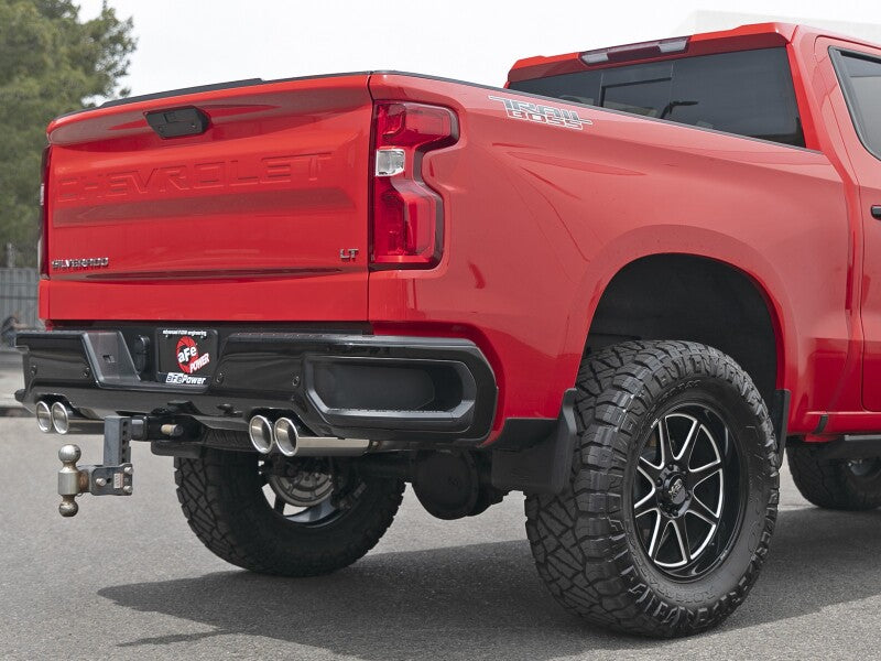 aFe GM Trucks 23-24 L6-3.0L (td) LZ0 Vulcan Series 3in 304 SS DPF-Back Exhaust System w/Polished Tip - Burkken Auto Parts