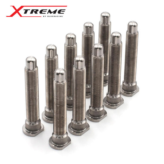 BLOX Racing Subaru Xtreme Titanium Wheel Studs 12 x 1.25mm - Set of 10 - Burkken Auto Parts