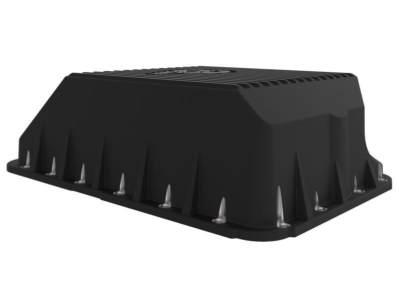 afe Transmission Pan (Black); Ford Diesel Trucks 03-10 V8-6.0/6.4L (td) - Burkken Auto Parts