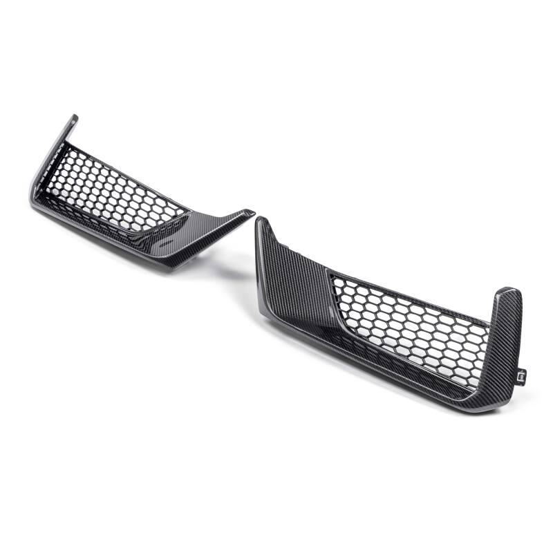 Anderson Composites 2024 Ford Mustang Dark Horse Carbon Fiber Front Bumper Inserts - Burkken Auto Parts