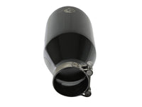 aFe MACH Force-Xp 409 SS Clamp-On Exhaust Tip 2.5in. Inlet / 4.5in. Outlet / 9in. L - Black - Burkken Auto Parts