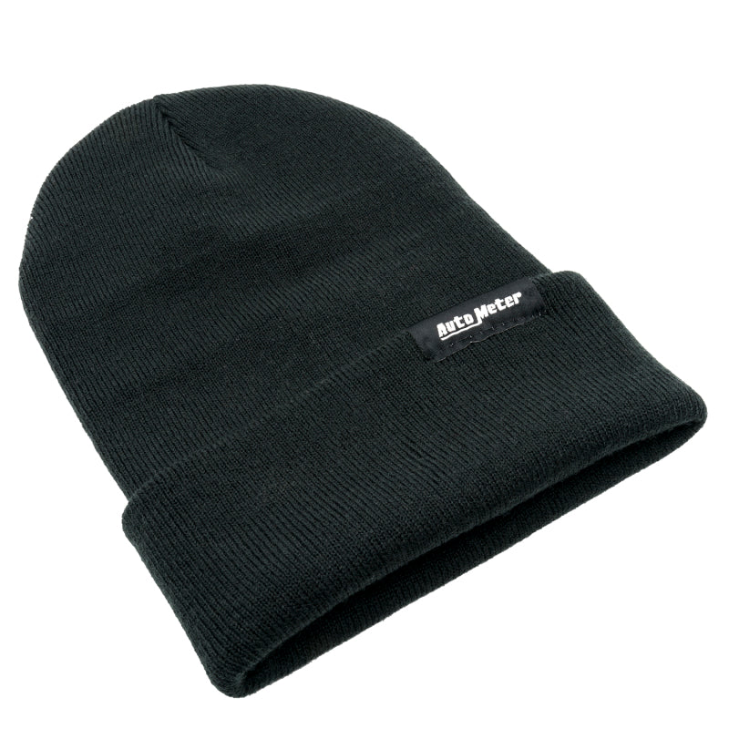 Autometer Black Fold Cuff Knit Hat - Burkken Auto Parts