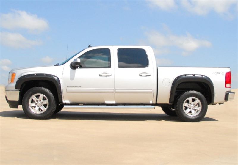 Lund 07-13 GMC Sierra 1500 RX-Rivet Style Smooth Elite Series Fender Flares - Black (4 Pc.) - Burkken Auto Parts