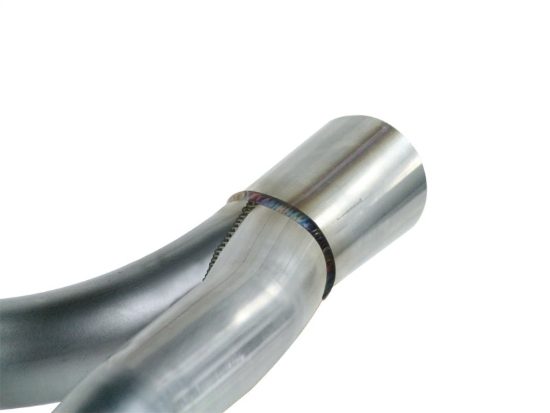 aFe Twisted Steel Delete Down-Pipe and Y-Pipe 2 to 2-1/2in Alum Steel Exhaust 12-16 Jeep Wrangler - Burkken Auto Parts
