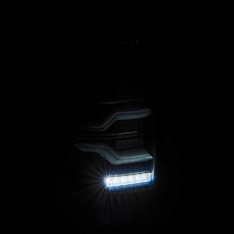 AlphaRex 14-21 Toyota Tundra LUXX LED Taillights Alpha Blk w/Activ Light/Seq Signal - Burkken Auto Parts