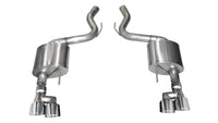 Corsa 2018-2023 Ford Mustang V8 5.0L 3in Axle-Back Dual Rear Exit w/ 4in Polished Pro-Series Tips - Burkken Auto Parts