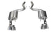 Corsa 18-19 Ford Mustang 5.0L 3in Touring Axle-Back Dual Rear Exit 4in Polished Pro-Series T - Burkken Auto Parts
