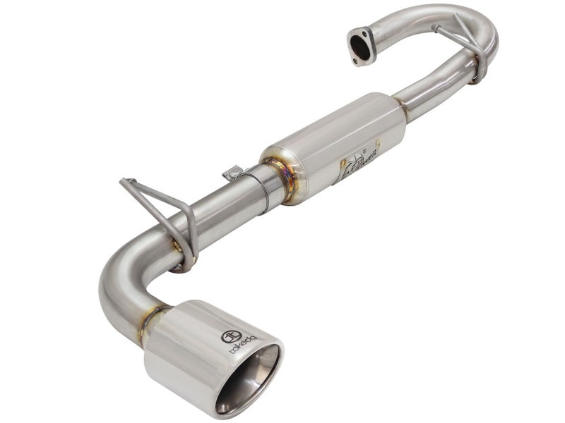 aFe 11-16 Scion TC L4-2.5L 304SS 2-1/4in to 2-1/2in Axle-Back Takeda Exhaust w/ Polished Tip - Burkken Auto Parts