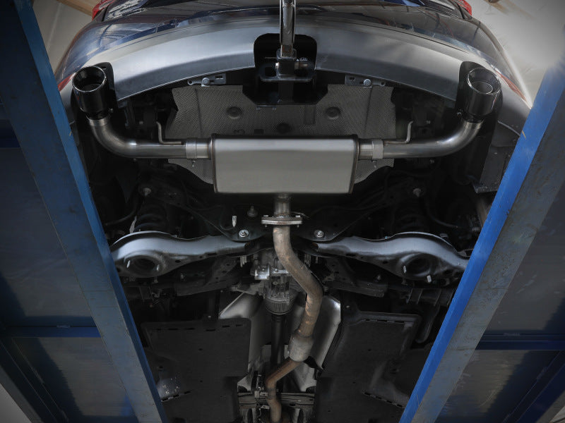 aFe Takeda 17-21 Mazda CX-5 2.5L (t) 2.5in. SS Axle-Back Exhaust System w/Black Tips - Burkken Auto Parts