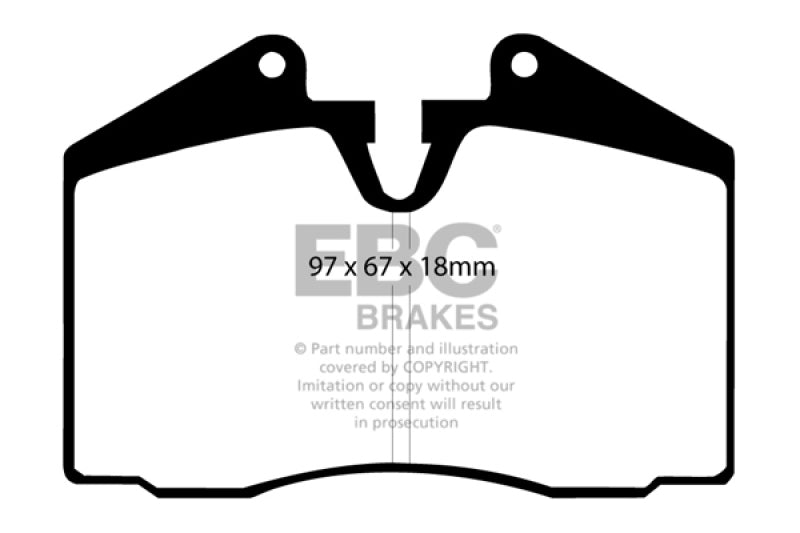 EBC 86-91 Porsche 928 5.0 Greenstuff Rear Brake Pads - Burkken Auto Parts