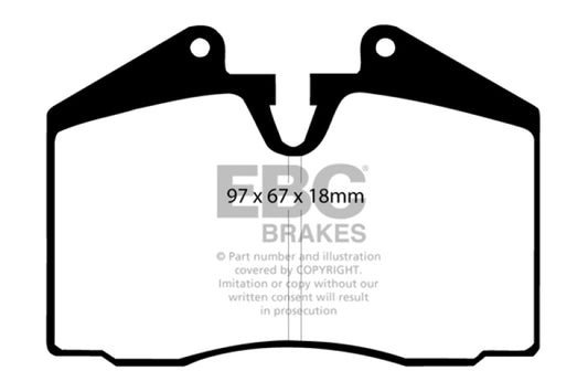 EBC 86-91 Porsche 928 5.0 Greenstuff Rear Brake Pads - Burkken Auto Parts
