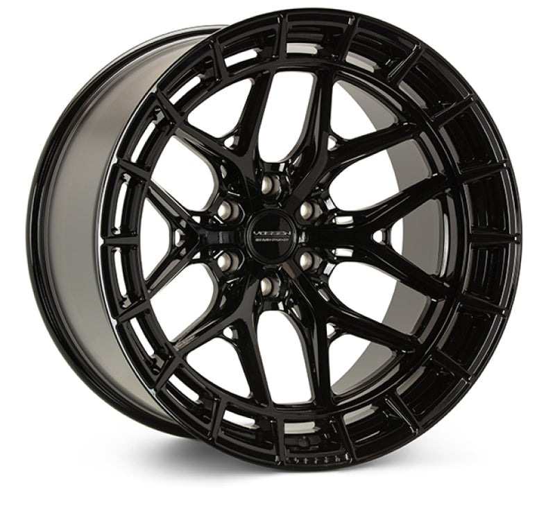Vossen HFX-1 22x12 / 8x165.1 / ET-44 / Ultra Deep / 125.1 CB - Gloss Black Wheel - Burkken Auto Parts