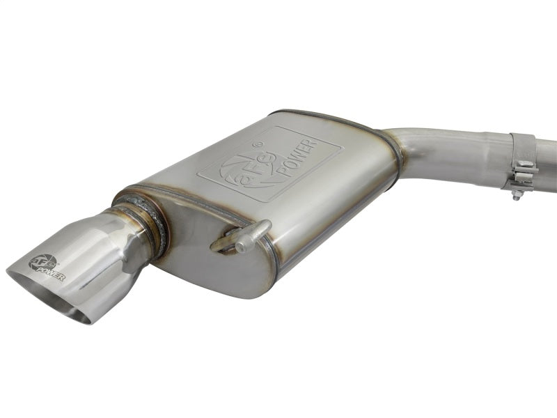 aFe MACHForce XP 3in 304 SS Cat-Back Exhausts w/ Polished Tips 15-17 Ford Mustang GT V8-5.0L/V6-3.7L - Burkken Auto Parts