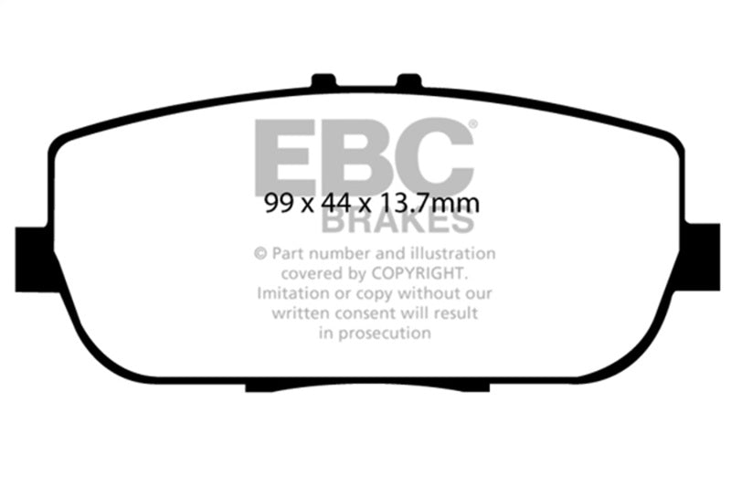 EBC 06-15 Mazda Miata MX5 2.0 Redstuff Rear Brake Pads - Burkken Auto Parts