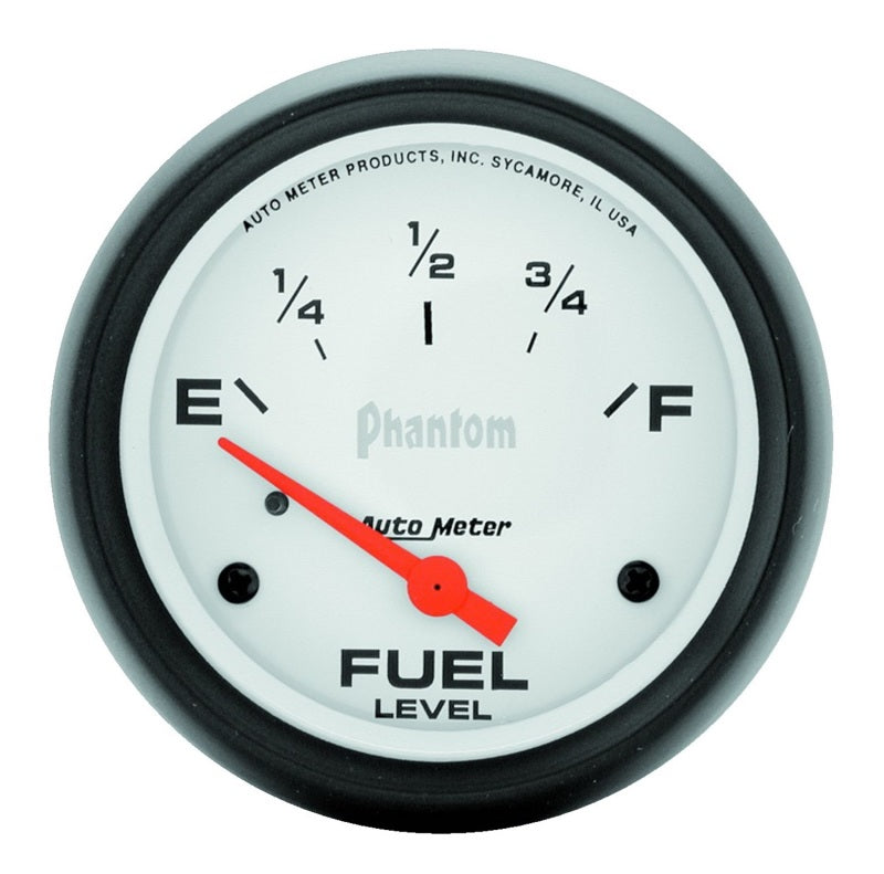 AutoMeter Gauge Fuel Level 2-5/8in. 240 Ohm(e) to 33 Ohm(f) Elec Phantom - Burkken Auto Parts