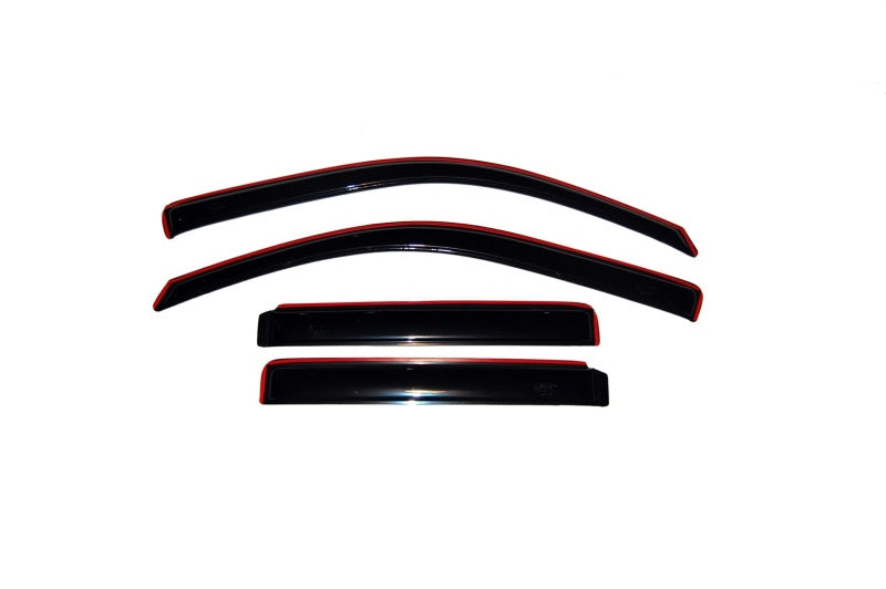 AVS 02-06 Chevy Trailblazer EXT Ventvisor In-Channel Front & Rear Window Deflectors 4pc - Smoke - Burkken Auto Parts