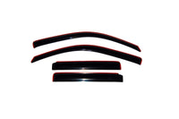 AVS 02-06 Chevy Trailblazer EXT Ventvisor In-Channel Front & Rear Window Deflectors 4pc - Smoke - Burkken Auto Parts