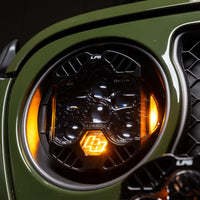 Baja Designs 18-25 Jeep Wrangler JL/20-25 Gladiator JT (w/Halogen) DOT LP6 LED Headlight Kit - Amber - Burkken Auto Parts