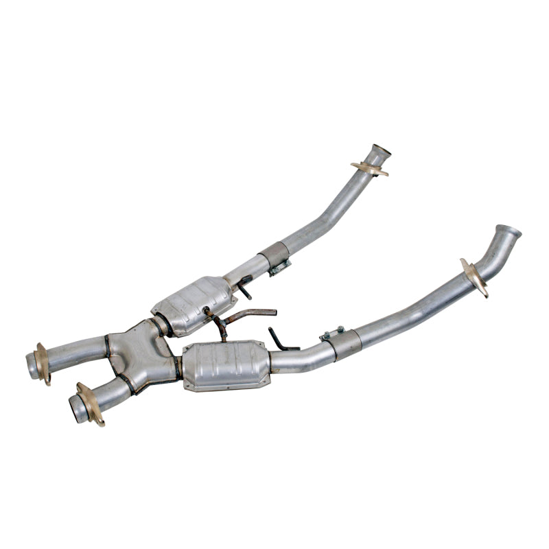 BBK 94-95 Mustang 5.0 High Flow X Pipe With Catalytic Converters - 2-1/2 - Burkken Auto Parts