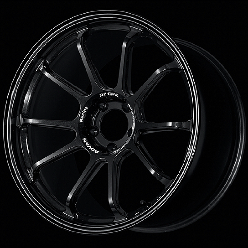Advan RZ-DF2 19x9.0 / +43 Offset / 5x114.3 / 73mm Bore / Racing Titanium Black - Burkken Auto Parts