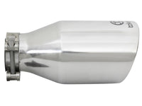 aFe Takeda 304 Stainless Steel Clamp-On Exhaust Tip 2.5in. Inlet / 4.5in. Outlet / 9in. L - Polished - Burkken Auto Parts