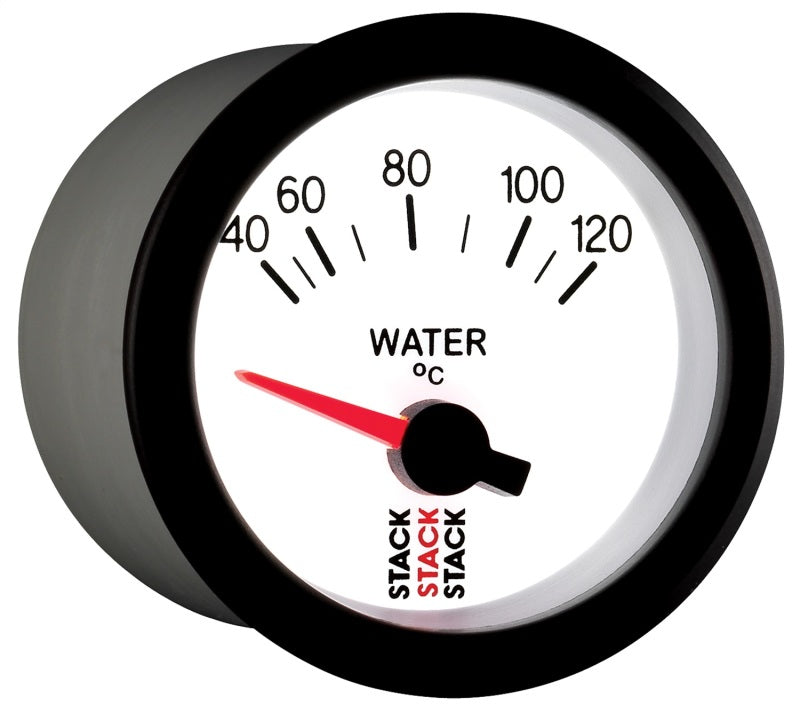 Autometer Stack 52mm 40-120 Deg C M10 Male Electric Water Temp Gauge - White - Burkken Auto Parts