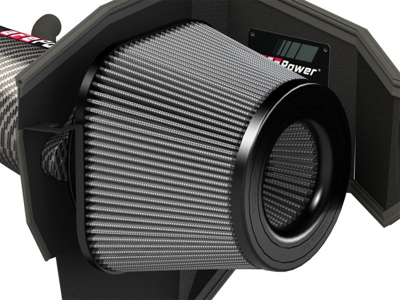 aFe POWER Magnum FORCE Carbon Fiber Stage 2 Pro Dry S CAIS - 11-18 Dodge Challenger/Charger V8-6.4L - Burkken Auto Parts